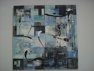 exposition " Le Carré en Tête" Espace La Croix-David Bourg (33) sur l'invitation d'Annie Birot